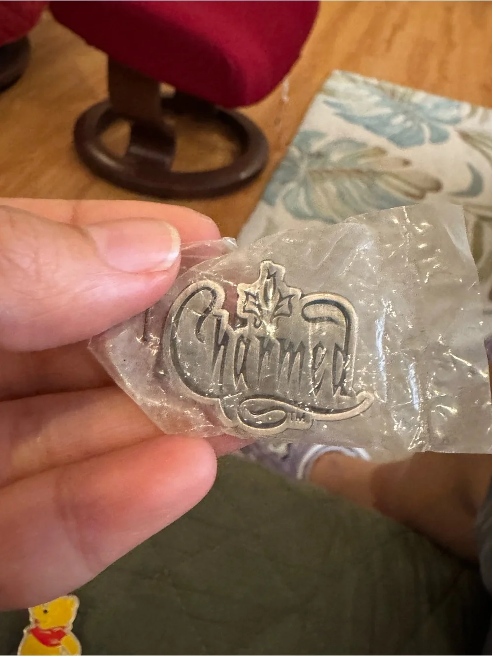 Charmed Script Logo Metal Pin - Silver - Picture 1 of 2